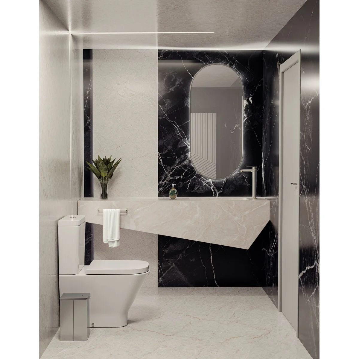 Lixeira Tramontina Luz Slim Swivel em Aço Inox com Acabamento Acetinado 5,5 L