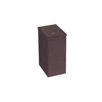 Lixeira Tramontina Luz Slim Swivel em Aço Inox com Acabamento Acetinado Black Matte 5,5 L