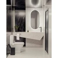 Lixeira Tramontina Luz Slim Swivel em Aço Inox com Acabamento Acetinado Black Matte 5,5 L