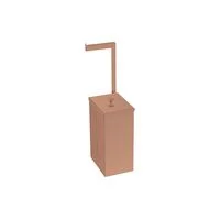 Lixeira Tramontina Luz Slim em Aço Inox 5,5 L com Suporte para Papel Higiênico