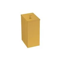 Lixeira Tramontina Luz Slim em Aço Inox com Acabamento Acetinado e Revestimento Gold 5,5 L