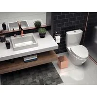Lixeira Tramontina Luz em Inox com Acabamento Acetinado e revestimento Rose a base de verniz com 4,5 L