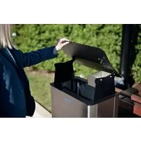 Lixeira Tramontina Modena em Aço Inox com Acabamento Acetinado 80 L