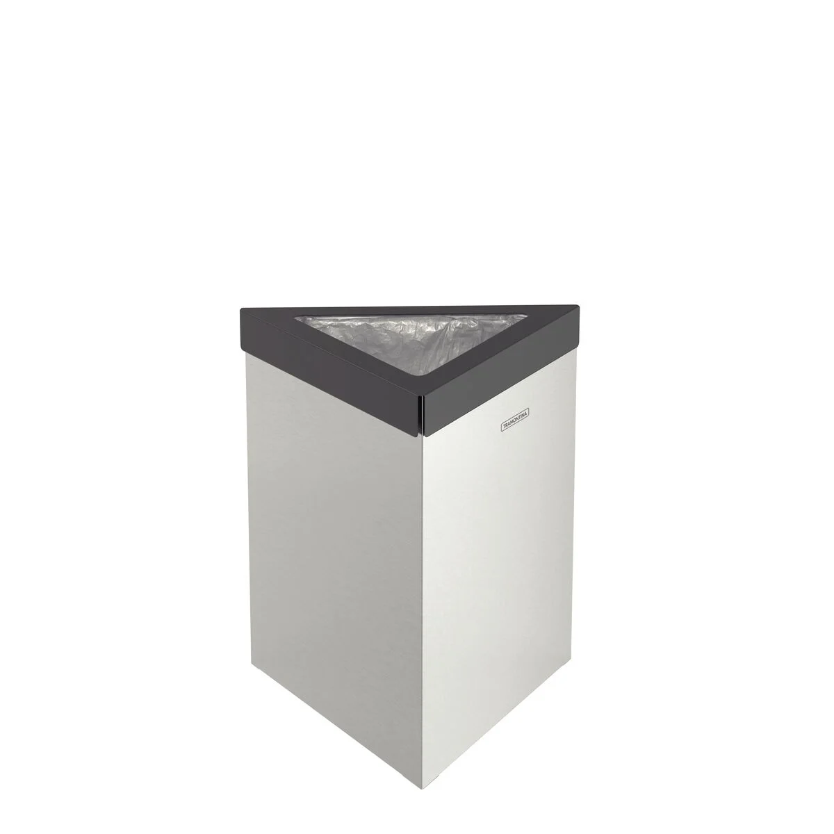 Lixeira Tramontina Terni em Aço Inox com Acabamento Acetinado 30 L