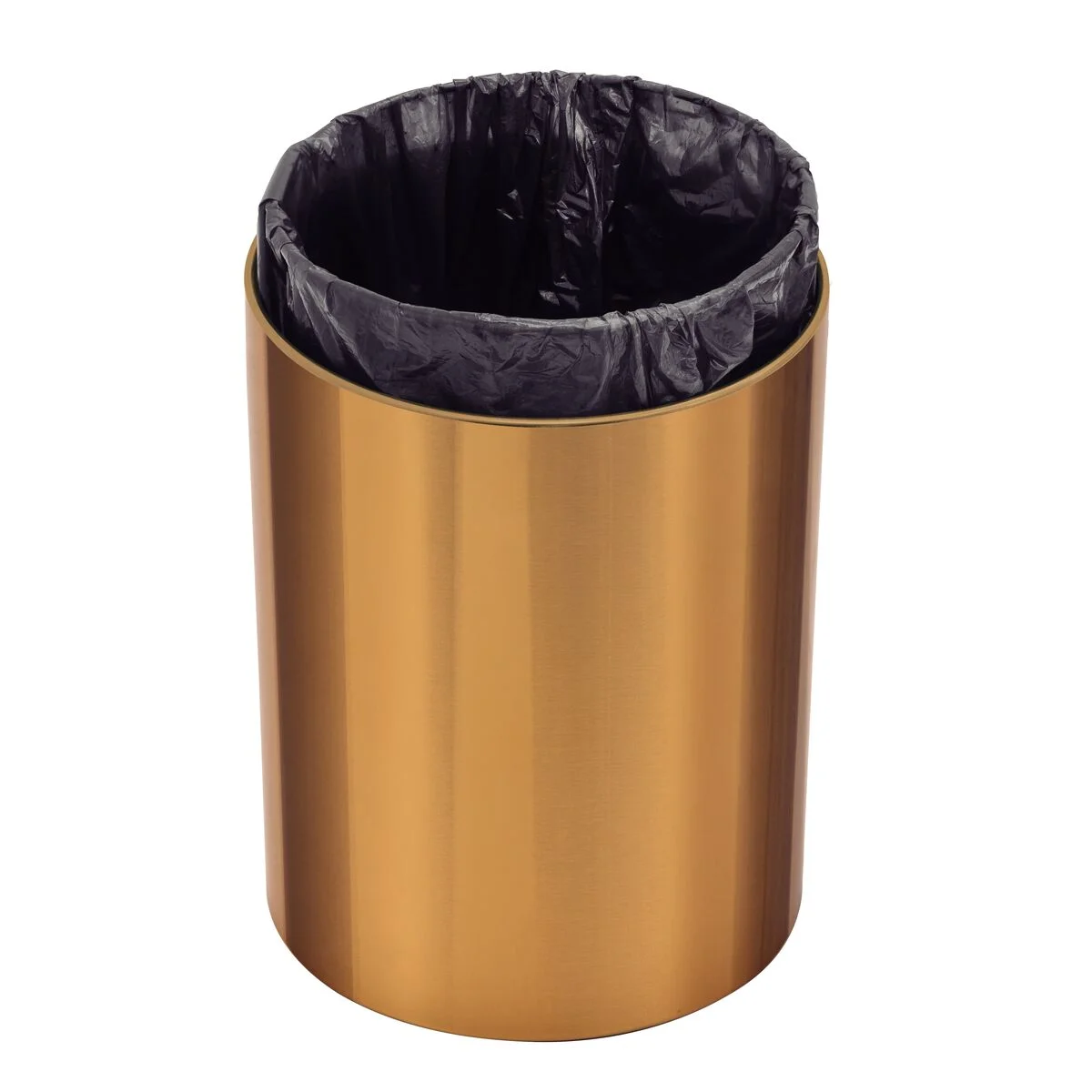Lixeira Tramontina Útil em Aço Inox Acetinado com revestimento especial a base de verniz Gold 5 L