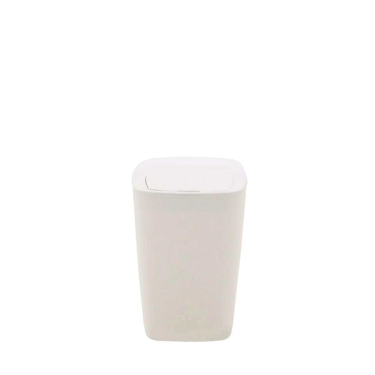 Lixeira Tramontina Urban em Polipropileno Branco com Tampa Click 6,5 L