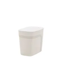 Lixeira Tramontina Urban em Polipropileno Branco com Tampa Click 6,5 L