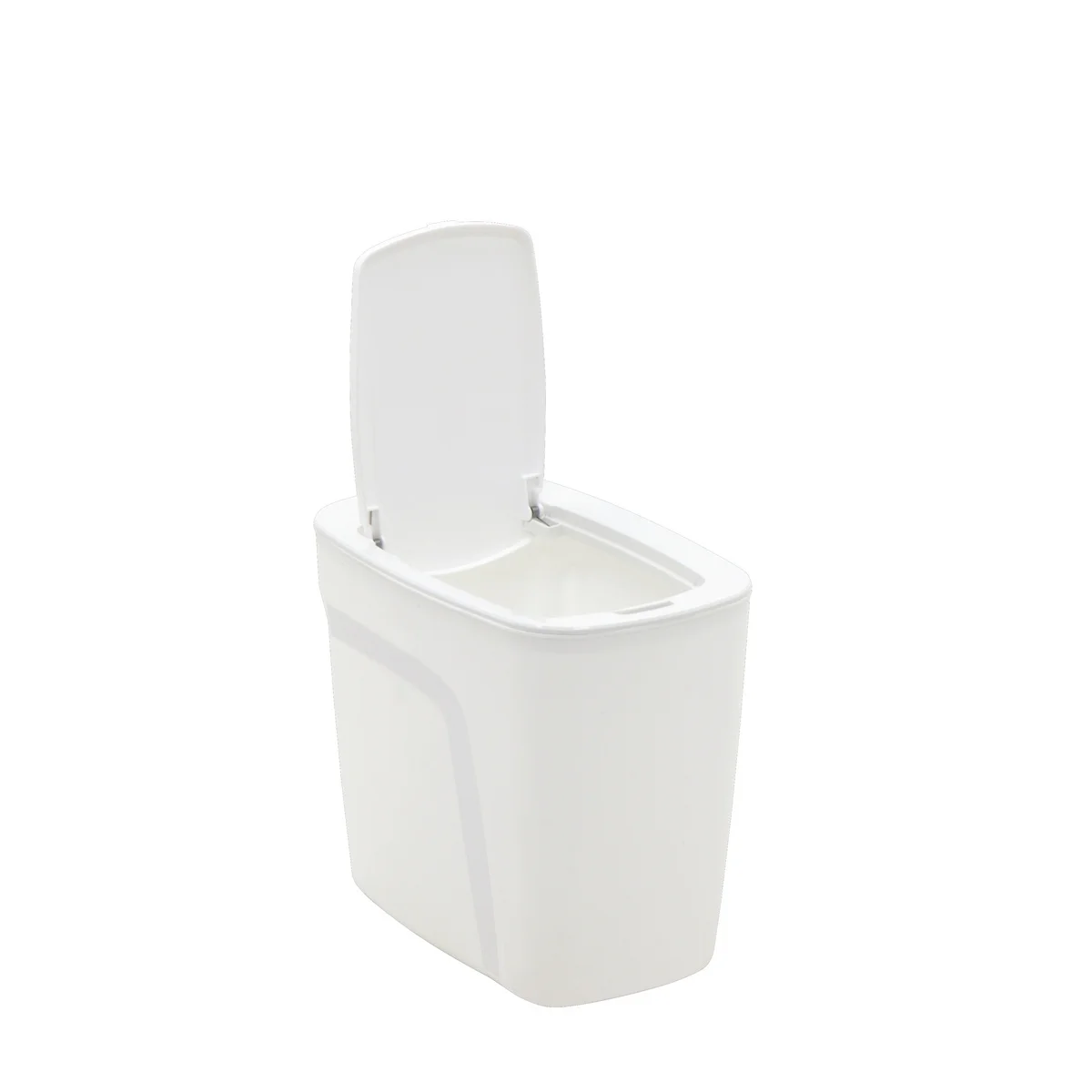 Lixeira Tramontina Urban em Polipropileno Branco com Tampa Click 6,5 L