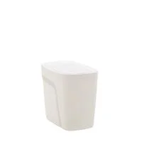 Lixeira Tramontina Urban em Polipropileno Branco com Tampa Click 6,5 L
