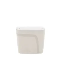 Lixeira Tramontina Urban em Polipropileno Branco com Tampa Click 6,5 L