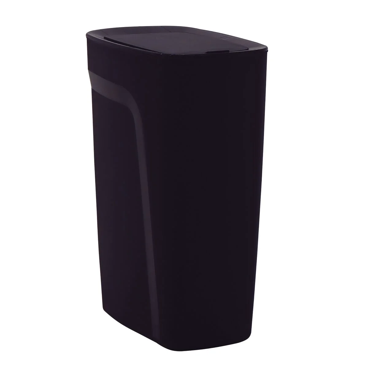 Lixeira Tramontina Urban em Polipropileno Preto com Tampa Click 10,5 L