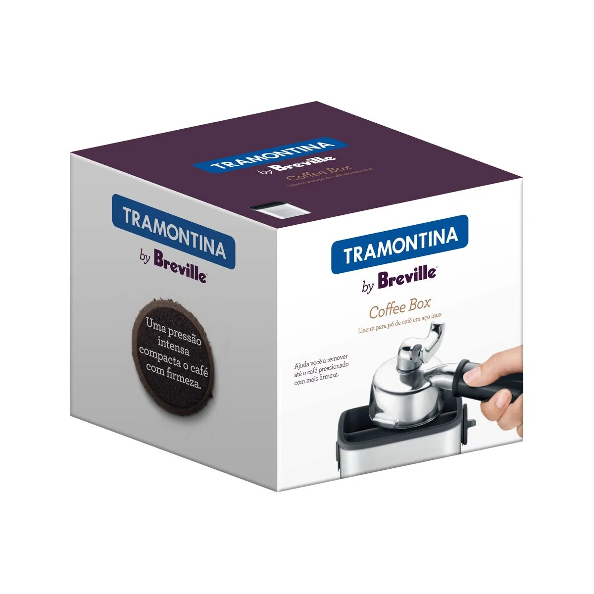 Lixeira Tramontina by Breville para Pó de Café em Aço Inox 0,5 L