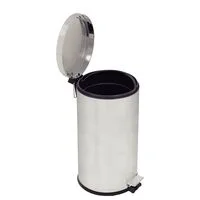 Lixeira com Pedal Tramontina Brasil Plus em Aço Inox com Acabamento Acetinado e Balde Interno 20 L