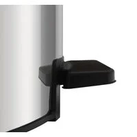 Lixeira com Pedal Tramontina Loop em Aço Inox com Acabamento Polido e Balde Interno 3 L