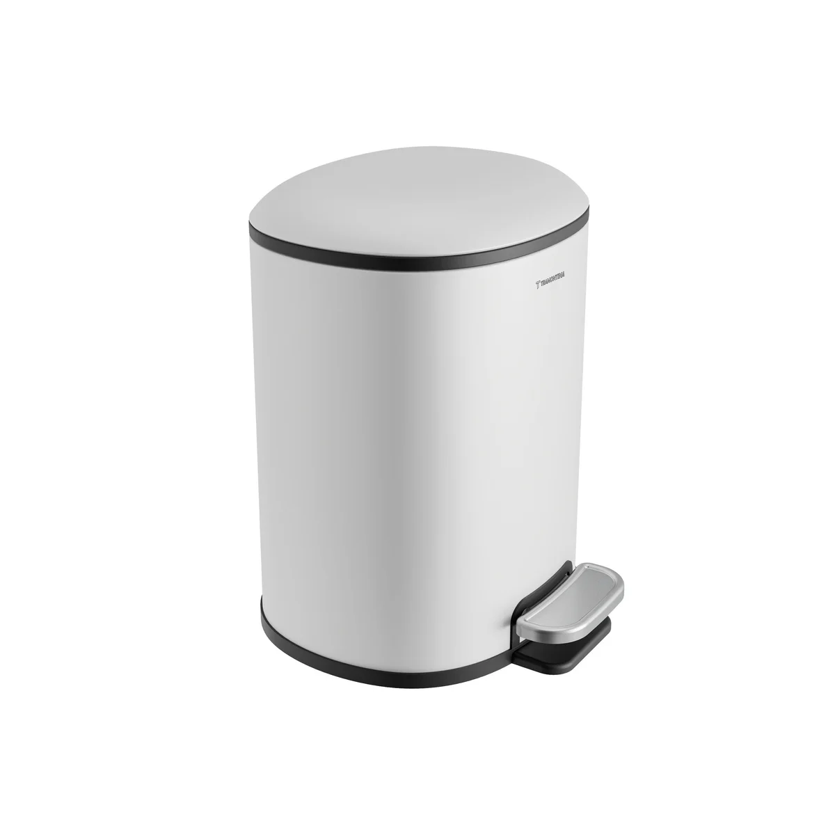 Lixeira com Pedal Tramontina Napoli em Aço Inox White 5 L