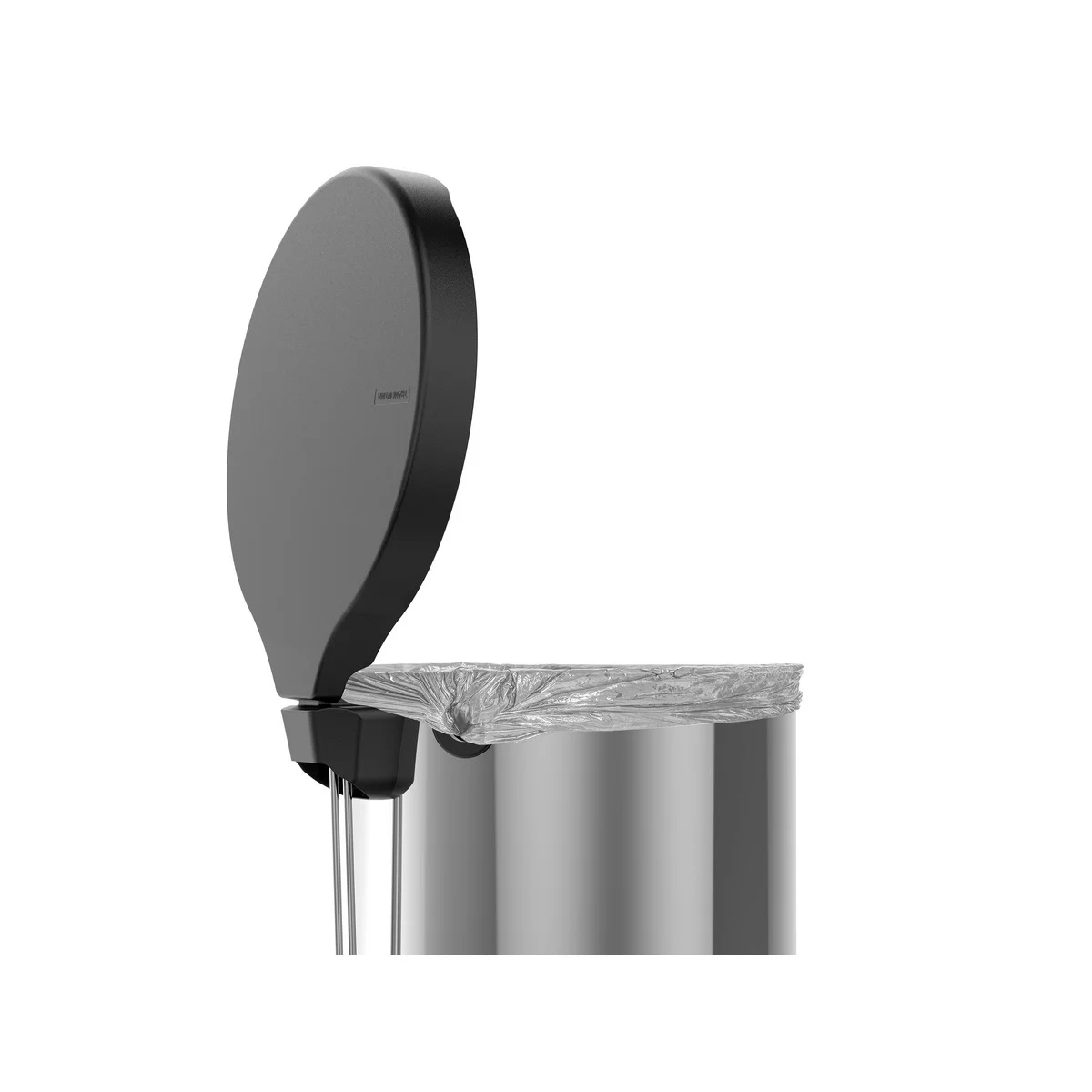 Lixeira com Pedal Tramontina New em Aço Inox com Acabamento Polido 12 L