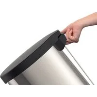 Lixeira com Pedal Tramontina New em Aço Inox com Acabamento Polido 30 L
