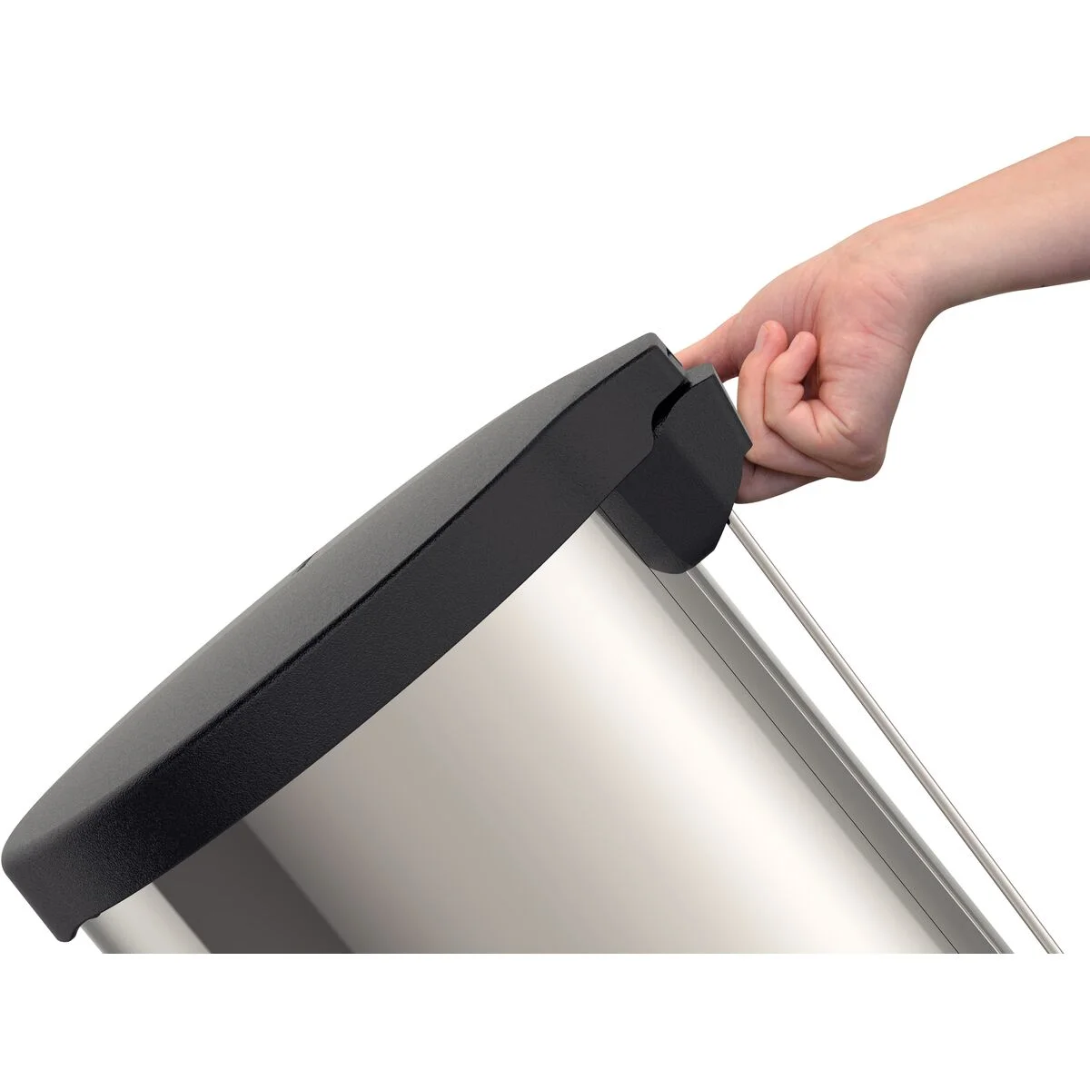 Lixeira com Pedal Tramontina New em Aço Inox com Acabamento Polido 30 L