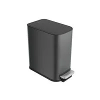 Lixeira com Pedal Tramontina Tipo D Slim em Aço Inox Black Matte 5 L