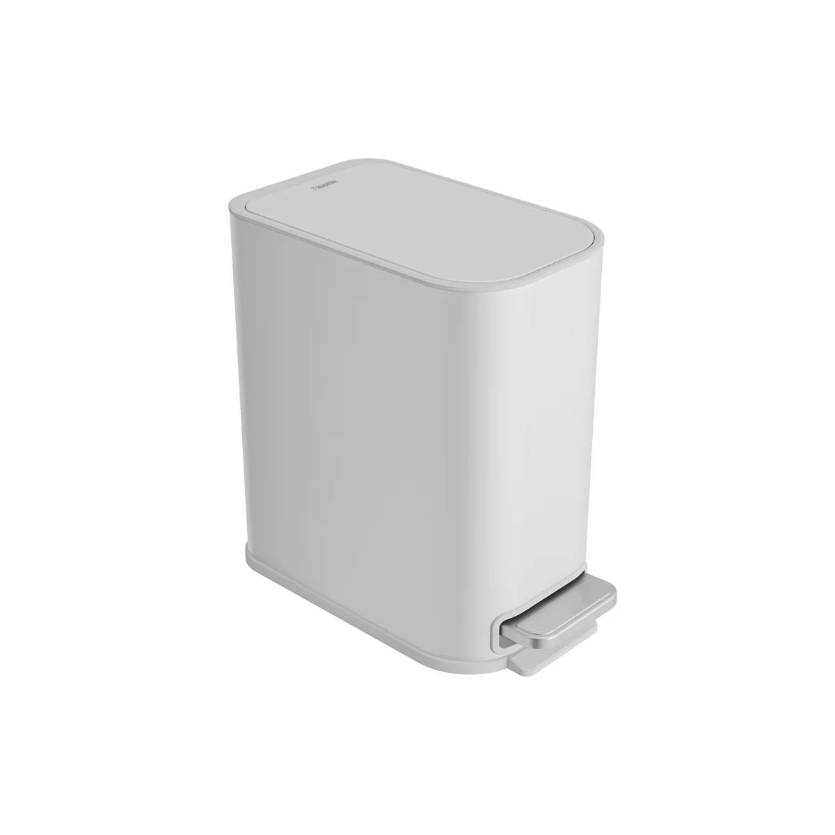 Lixeira com Pedal Tramontina Tipo D Slim em Aço Inox White 5 L