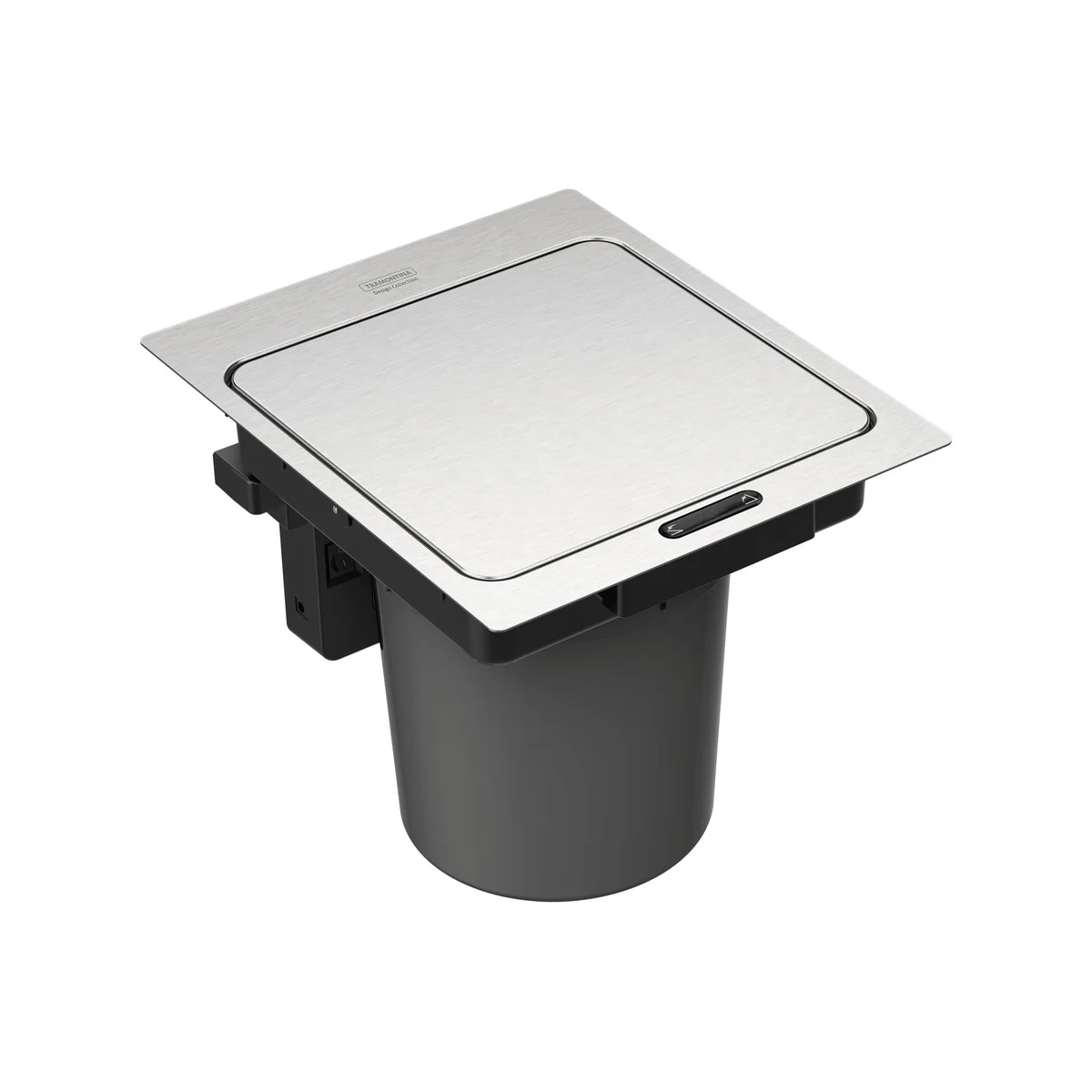 Lixeira de Embutir com Sensor Tramontina Design Collection Next em Aço Inox com Balde Plástico 5 L