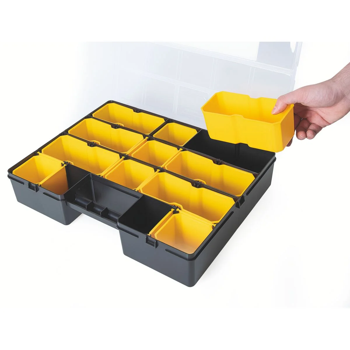 Maleta Organizadora Plástica 17" Tramontina MASTER com Módulos Organizadores e Divisórias Móveis