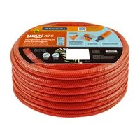 Mangueira Antitorção Multi ATS 1/2" Tramontina para Jardim em PVC 3 Camadas 15 m com Engates Rápidos e Esguicho