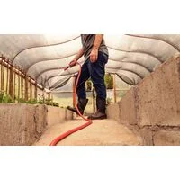 Mangueira Antitorção Multi ATS 1/2" Tramontina para Jardim em PVC 3 Camadas 30 m com Engates Rápidos e Esguicho