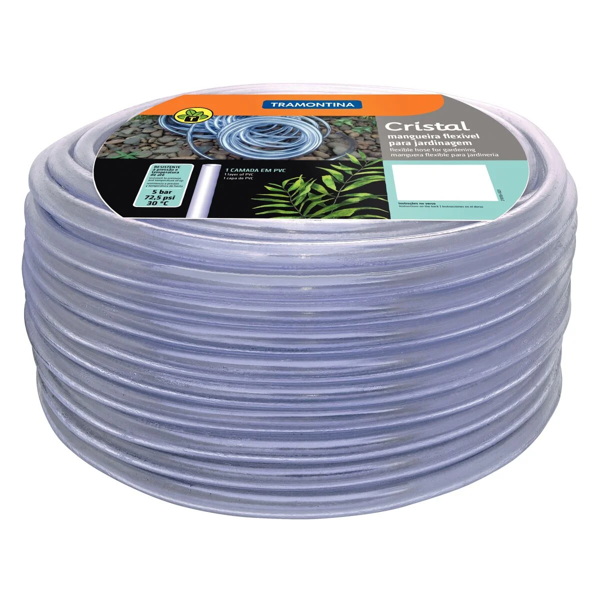 Mangueira Cristal Tramontina 11,5 mm x 2 mm 1 Camada 50 m