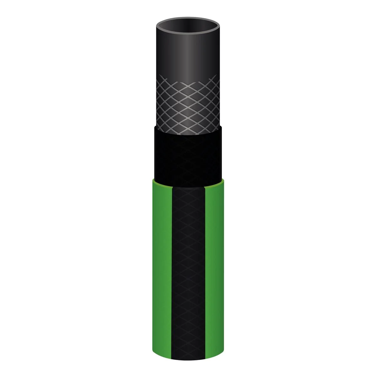 Mangueira Flex para Jardim Tramontina Verde com Faixa Preta em PVC 4 Camadas 15 m