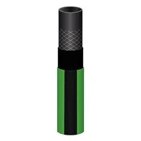 Mangueira Flex para Jardim Tramontina Verde com Faixa Preta em PVC 4 Camadas 25 m com Engate Rosqueado e Esguicho