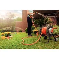 Mangueira Multi 3/4" Tramontina Laranja em PVC 3 Camadas 100 m