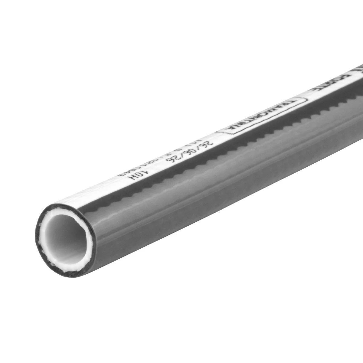 Mangueira Multi Forte 1/2" para Jardim Tramontina Cinza com Faixa Branca em PVC 4 Camadas 15 m com Engates Rápidos e Esguicho