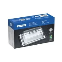 Manteigueira Tramontina Quadrata Retangular em Aço Inox com Tampa Transparente
