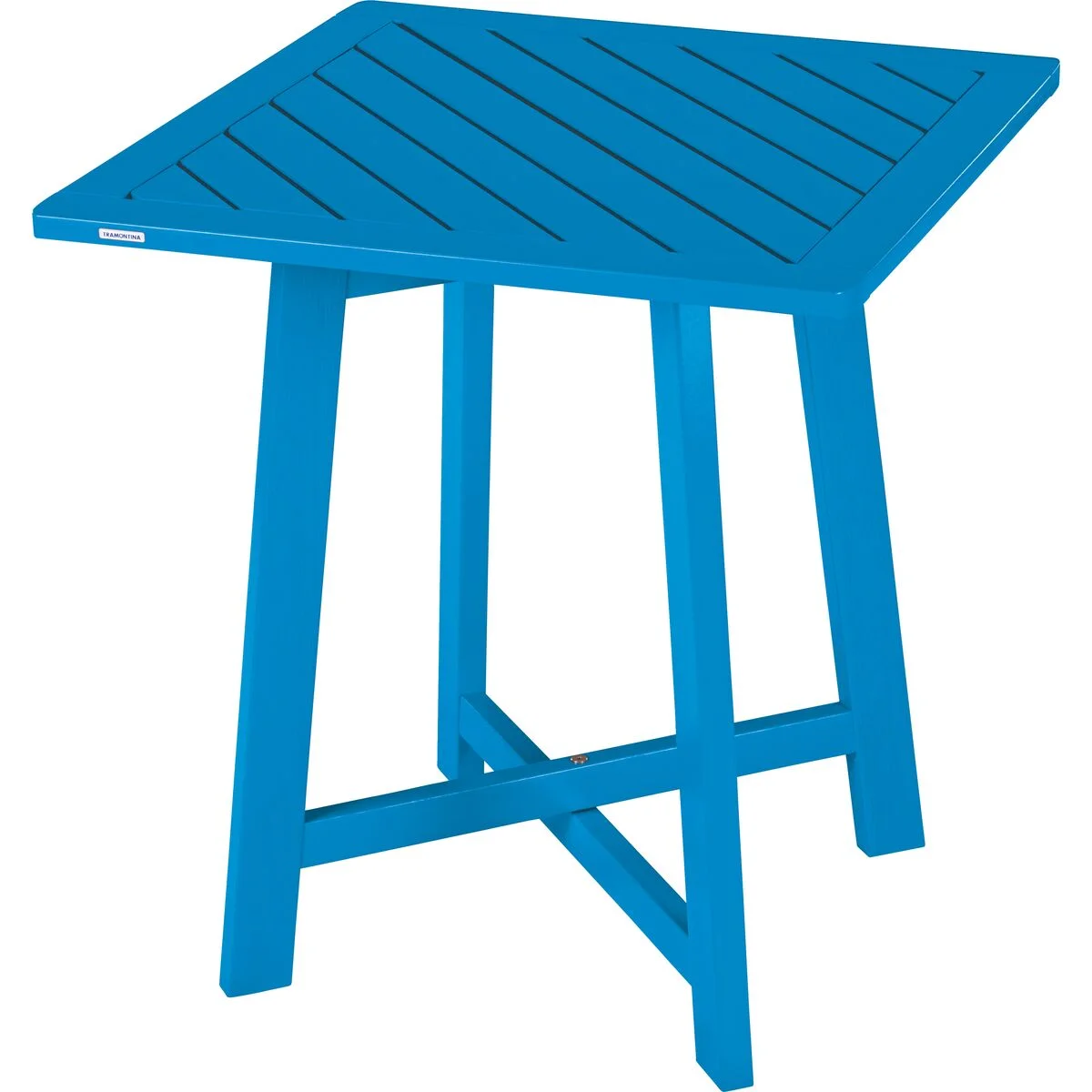 Mesa Fold Quadrada Média Dobrável Azul