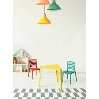 Mesa Infantil Tramontina Sofia em Polipropileno Amarelo
