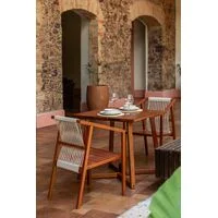 Mesa Quadrada Tramontina Lanati em Madeira Jatobá FSC