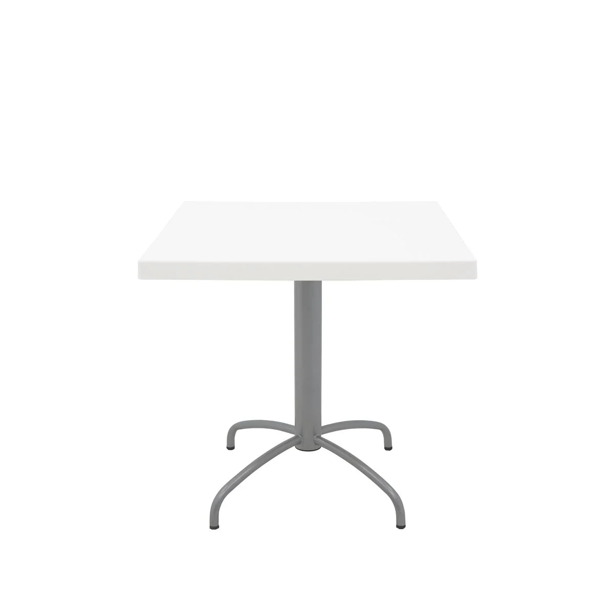 Mesa Quadrada Tramontina Summa Gama em Polipropileno Branco com Base em Aço Carbono