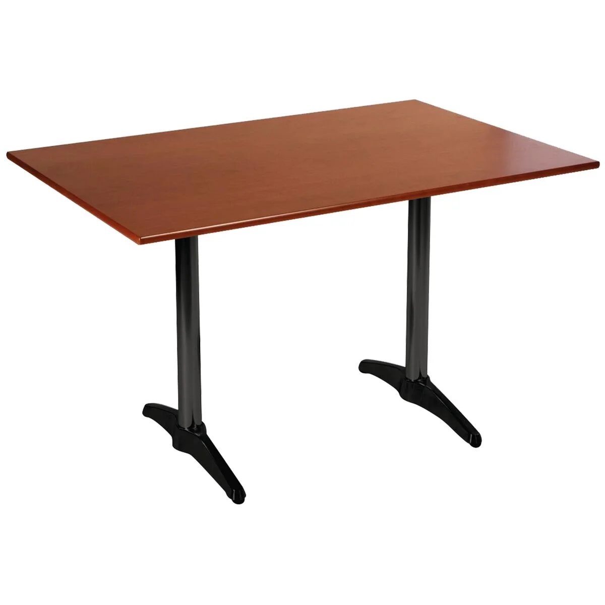 Mesa Retangular Amêndoa com Pés em Alumínio 120x80 cm