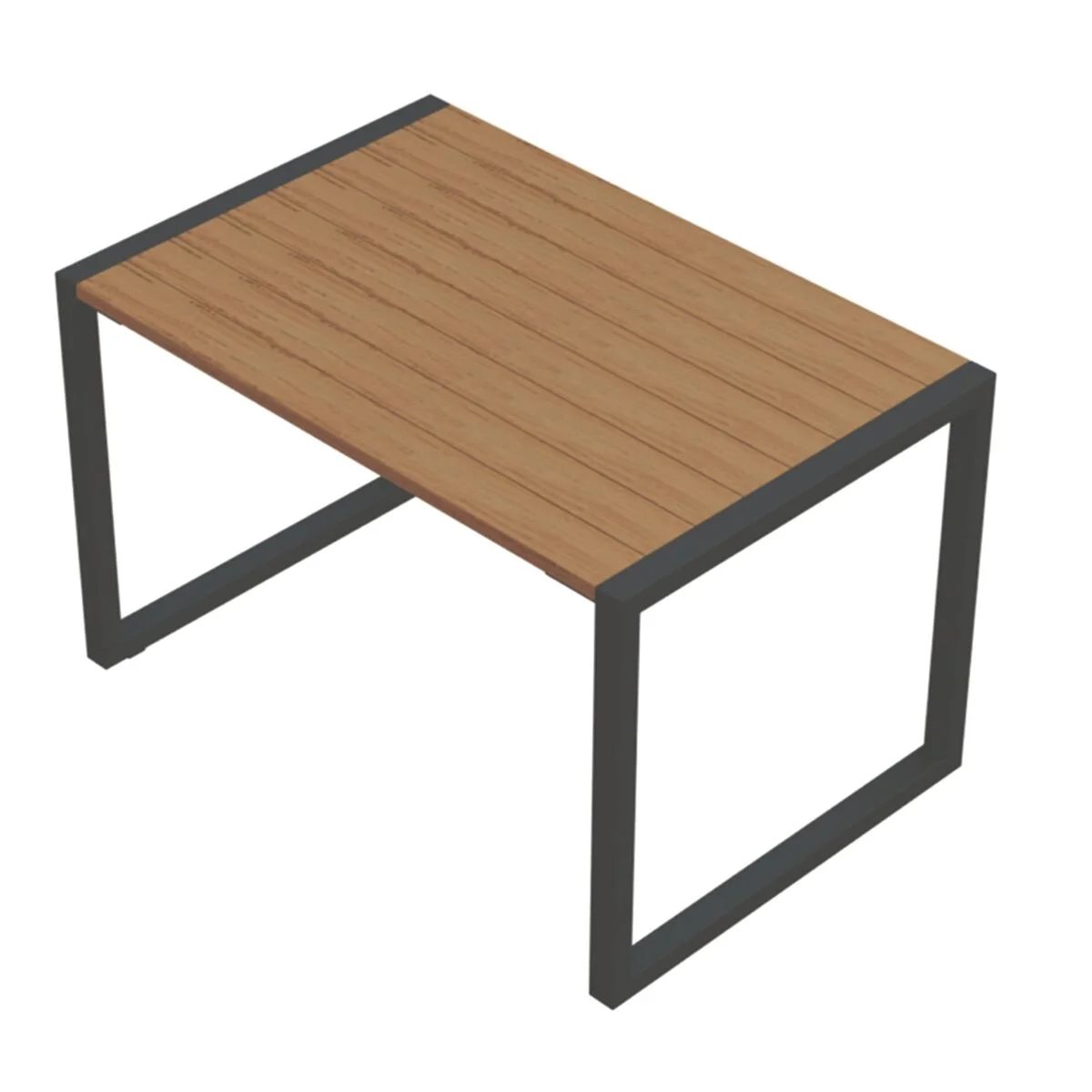Mesa Retangular Tramontina Urban Highline em Madeira Garapeira e Pés em Metal 120 cm