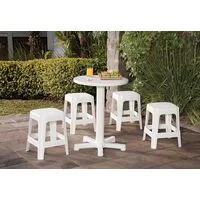 Mesa Tramontina Capri em Polipropileno Branco