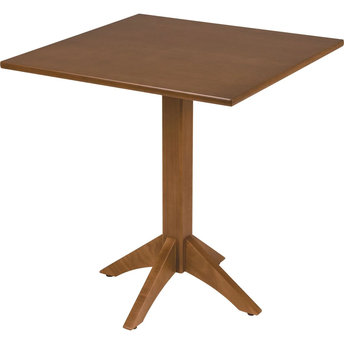 Mesa Tramontina Piazza London Coluna Central Quadrada em Madeira Tauari Amêndoa 4 Lugares 70 cm