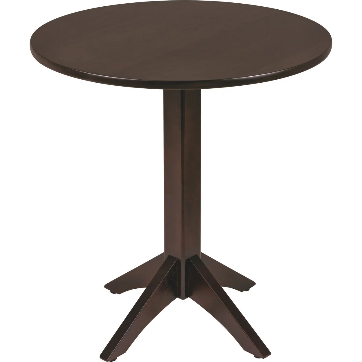 Mesa Tramontina Piazza London Redonda em Madeira Tauari Castanho Escuro 2 Lugares 70 cm
