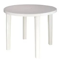 Mesa Tramontina Summa Cassino em Polipropileno Branco