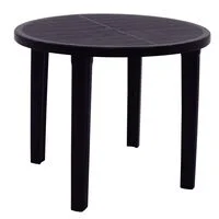 Mesa Tramontina Summa Cassino em Polipropileno Preto