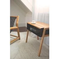 Mesa de Apoio Multiuso Tramontina Verona em Madeira Teca com Acabamento em Verniz Incolor