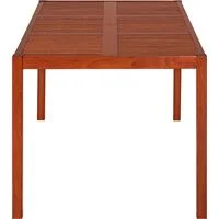 Mesa de Jantar de Madeira Tramontina Retangular em Jatobá com Acabamento Eco Blindage 6 Lugares