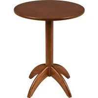 Mesa de Madeira Redonda Tramontina em Tauarí Amêndoa 2 Lugares 60 cm