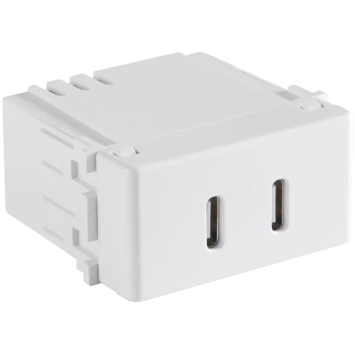 Módulo 2 Tomadas USB-C 2 A Bivolt Tramontina Branco