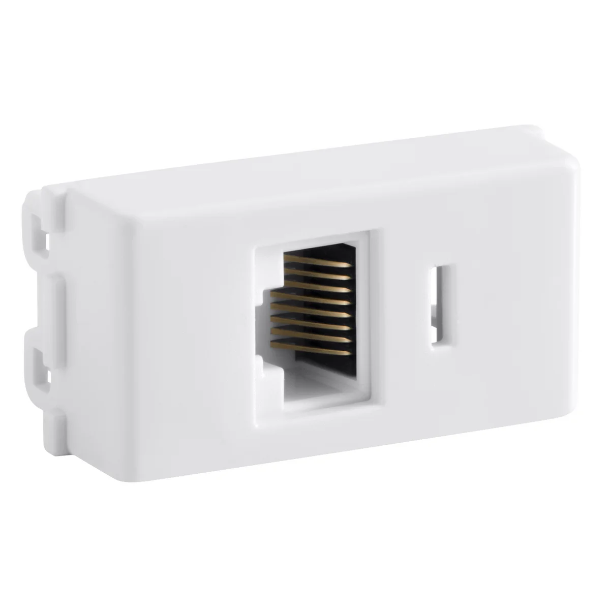 Módulo Tomada para Transmissão de Dados Tramontina RJ 45 Cat 6 Branco